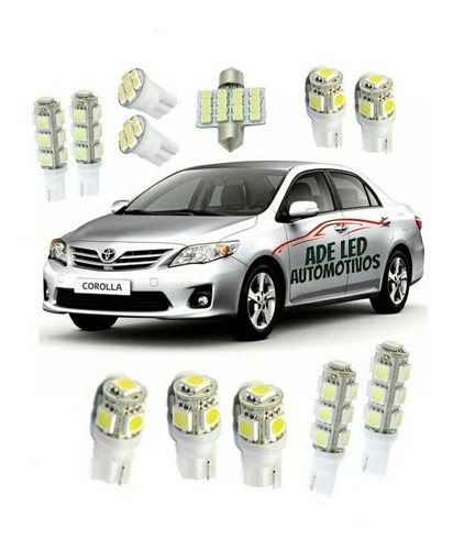 Kit Lampada De Led Toyota Corolla 2009 A 2013 Frete Gratis