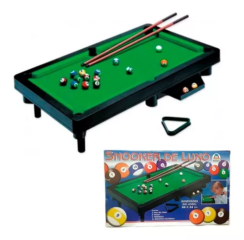 Mesa De Snooker De Luxo Bilhar Sinuca Braskit