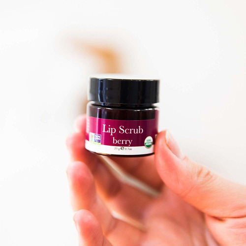 Orgánica Exfoliante Labial - Berry Exfoliante De Azúcar, De