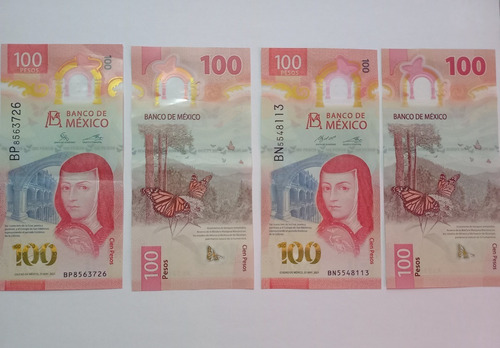 Billete De 100 Pesos Mexicanos (sor Juana Inés De La Cruz)