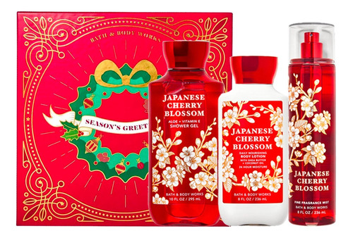 Japanese Cherry Blossom Bath & Body Works Kit De Regalo3