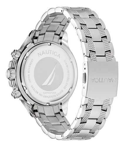Nautica Hombre Nst Chrono Brazalete De Acero M46t9