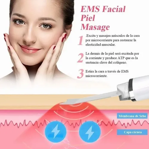 Kit De Cuidado Facial, Eliminación Del Acné, Fregador, Ems