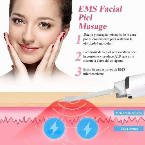 Kit De Cuidado Facial, Eliminación Del Acné, Fregador, Ems