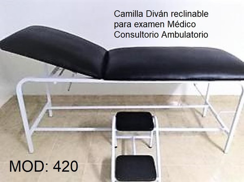 Imagen 4 de 7 de Divan Camilla Para Consultorio Aceroinoxidable De Lujo