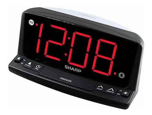 Reloj Despertador Digital Led Sharp Operación Simple: Número