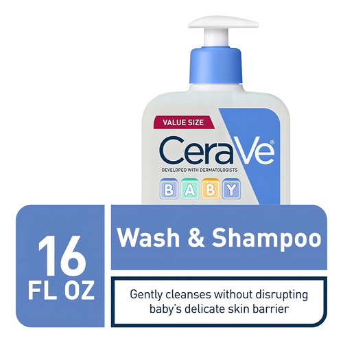 Cerave Baby Champú Y Jabón Líquido Bebe 473 Ml