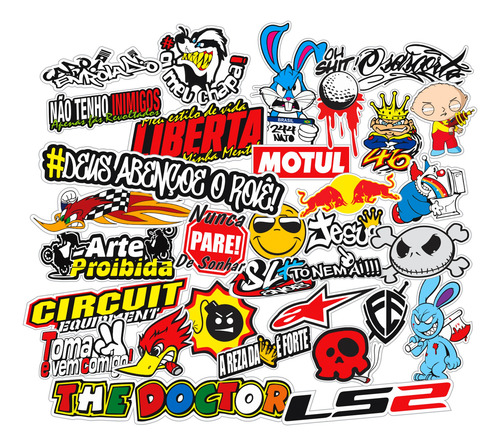 10 Cartelas 244 Moto Gp Bike Tuning Capacete 59d Atacado 01