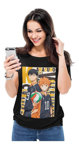 Polera Hinata Y Kageyama - Haikyuu