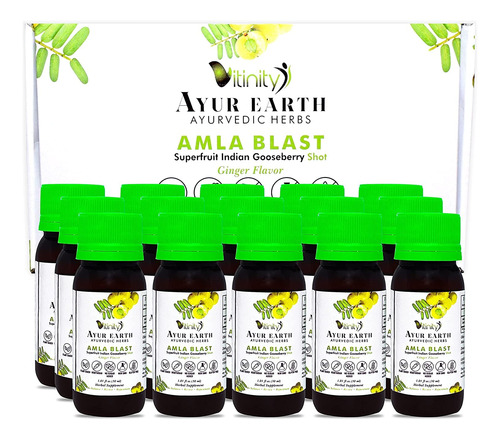 Amla Amalaki Superfood Supreme Ginger Flavor Shots 30000 Mg