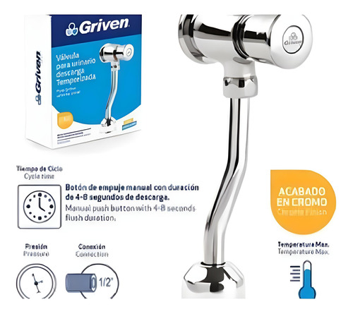 Válvula Temporizada Para Urinario - Griven