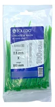 Comprar Cinchos De Nylon Verdes Toledo Dflv25100 2.5 X 100 Mm