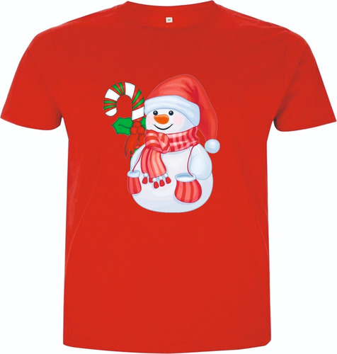 Camisetas Navideñas Muñecos De Nieve Adultos Y Niños