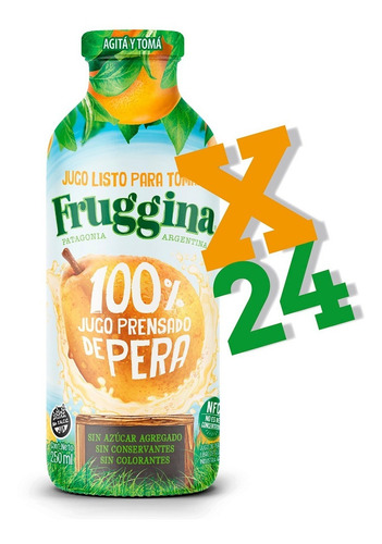 Jugo Listo Para Tomar Fruggina Pera Pack X 24