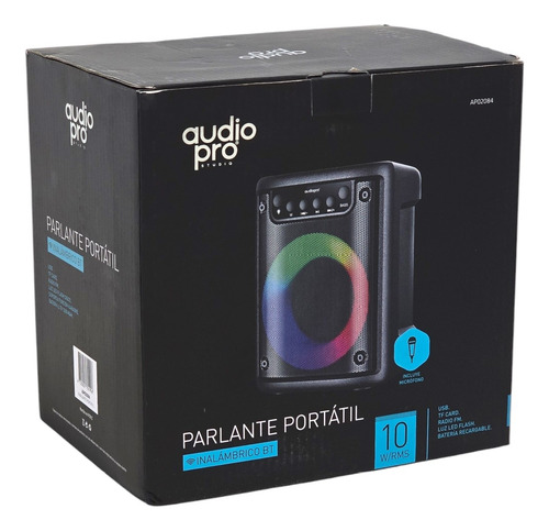 Parlante Inalambrico Bt Audiopro C/mic Ap02084 10w