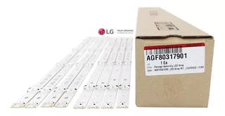 Kit 8 Barras Led Orignal LG 49uh6100 49uh6200 Agf80317901