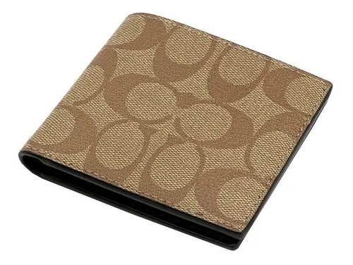 Cartera Coach F66551 Color Caqui Caballero 100 Original