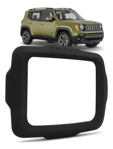 Moldura Painel 2 Din Multimidia Jeep Renegade Pcd 2019 9 Pol