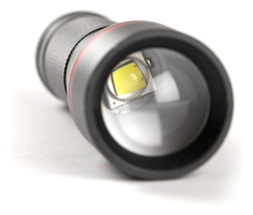 Linterna Doite Toro Alu 300 Lumens Usb Recargable De Mano Linterna Negro Luz Blanco
