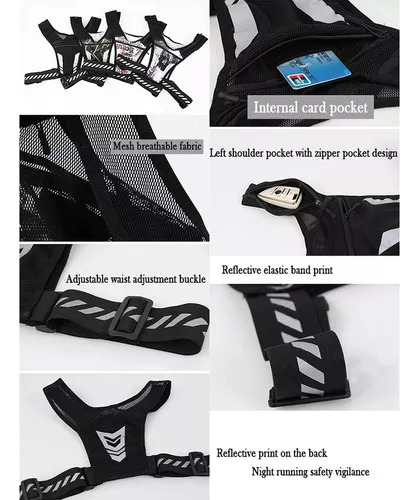Chaleco Con Soporte Para Teléfono Para Correr, Chaleco Liger