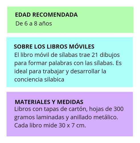 Libro Móvil De 3 Sílabas - Juegos Para Aprender A Leer