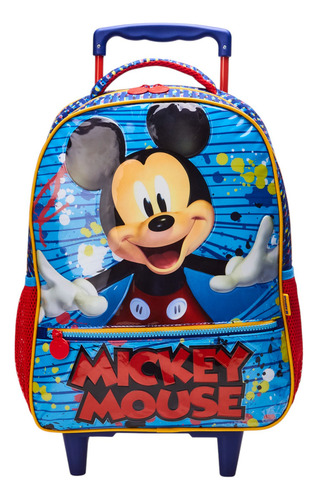 Mochila escolar Xeryus Mickey cor azul design mickey mouse 18000L