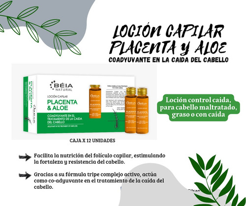 Loción/ampolla Placenta Reforzada Con Aloe - Control Caida 