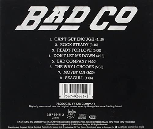 Cd: Bad Company