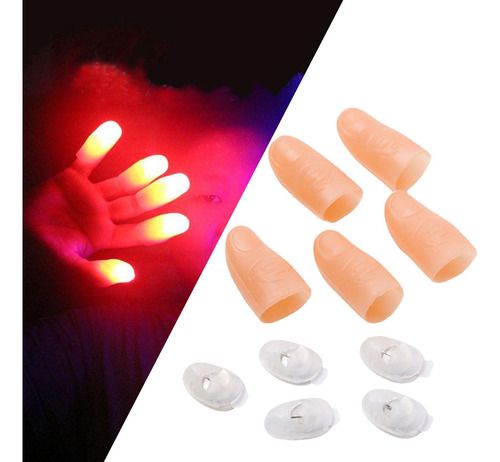 Paquete De 5 Puntas Luminosas Para El Pulgar Del , Juguete