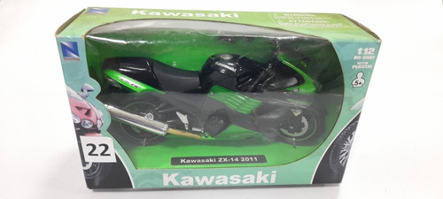 Moto Escala  Kawasaki Zx  14  2011 1/12 New Ray