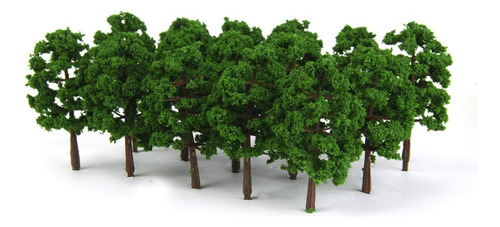 60 Peças 8 Cm 1: 150 N Escala De Plástico Modelo Árvores