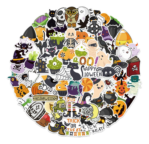 Pegatinas Impermeables De Halloween Para Tazas Pegatinas De