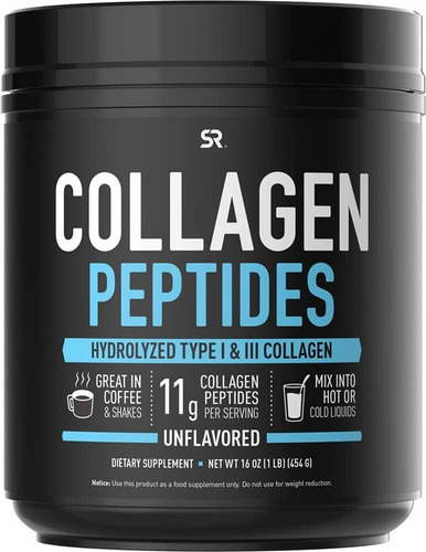 Peptidos Colageno Hidrolizado Tipo 1 Y 3 Con 454 Gr
