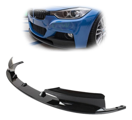 Lip Moldura Delantero Bmw F30 328 330 335 Gloss Black