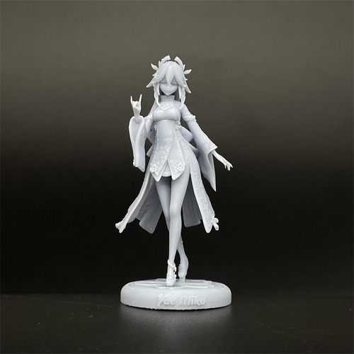 Figuras Genshin Impact A Escala 1/24 De Yae Miko, Resina Sin