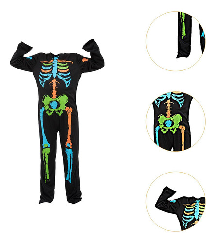 Disfraz De Esqueleto De Halloween Para Niños, Ropa De S
