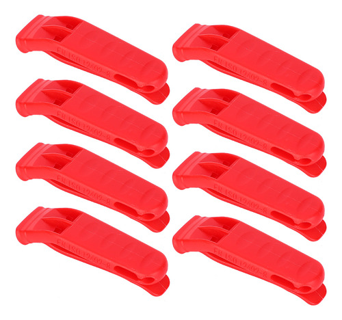 Silbato Tipo Chaleco Salvavidas De Plástico, Rojo Brillante,