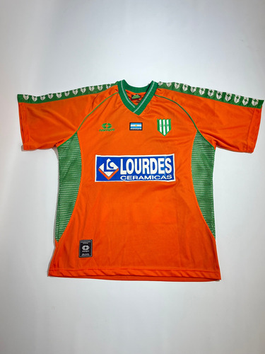 Camiseta Banfield Nanque Naranja Utileria #8 Cervera 2004 (Usado)