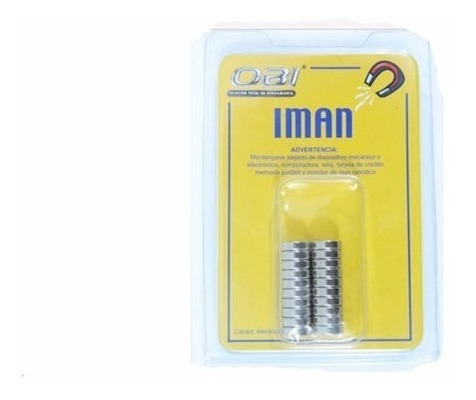 Iman Redondo Neodimio 10 X 3 Mm Blister Con 20 Piezas N35