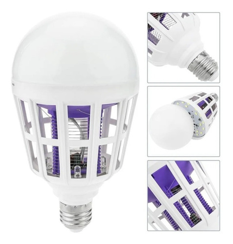 Foco Led 9w Lampara Mata Mosquitos E Insectos