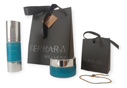 Kit De Crema Suprema Y Serum Ferrara Blu Con Joya Sorpresa