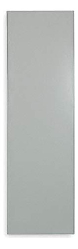 Global Steel - Panel Inodoro, Acero Esmaltado, Gris, 58x22