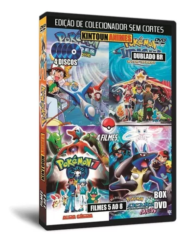 Dvd Pokémon Filmes 5 Ao 8 Dublados