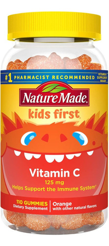 Vitamina C 125 Mg Para Niños Nature Made 110 Gomitas