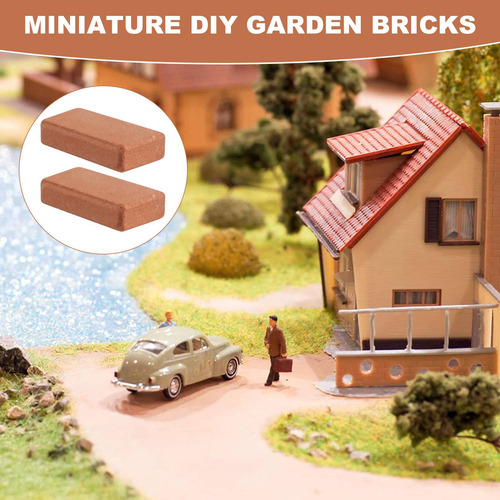Ladrillos En Miniatura Para Paisajismo, 200 Piezas, Brick Wa