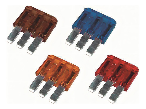 Fusível Micro Lâmina 3 Terminais Universal 10a Dni317810