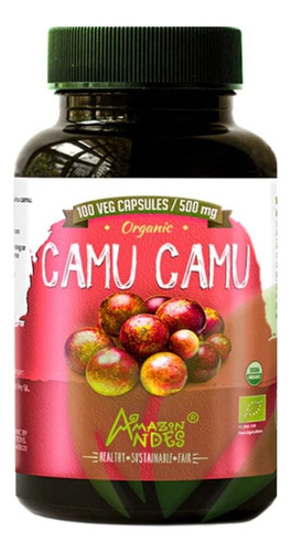 Camu Camu 100 Capsulas Orgánico 500mg- Rico En Vitamina C