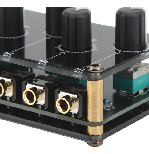 Miniconsola De Placa De Sonido Con Mezclador Pasivo De 4 Ent