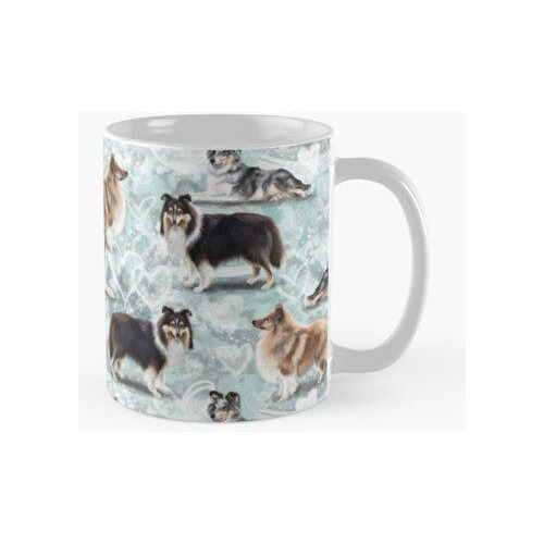 Taza El Perro Pastor De Shetland Sheltie Calidad Premium