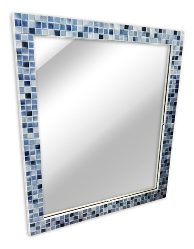 Marco Espejo Azul Venecitas 50 X 60 Baño Decoracion Ahora 18